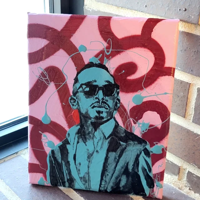 🔥 He did it again! Another amazing, one-of-a-kind painting from @aort1982 . We're so lucky to work with such an incredibly talented artist. Shout-out to @octobertheking for serving THE look! 🎨

@oakviewgroup

#aortreed #octoberlondon #bellauditorium #augusta #augustaga augustaartists