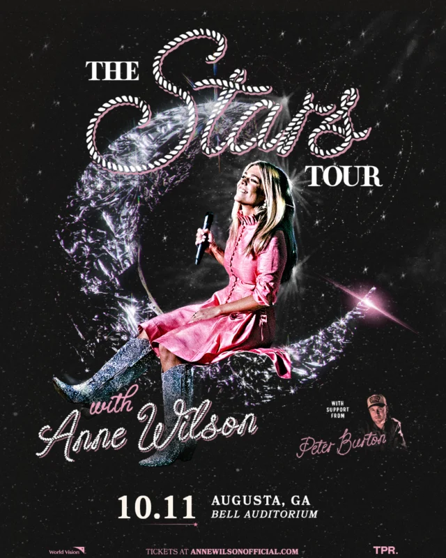 🎉ON SALE NOW 🎉  Join Anne Wilson and Peter Burton for The STARS Tour at the Bell Auditorium on October 11! Tickets are on sale now - grab yours today! 🎟️link in bio

#annewillson #peterburton #thestarstour #bellauditorium #augustaentertainmentcomplex #entertainaugusta #loveaugusta #visitaugusta #downtownaugusta #csra #augustalivemusic #augustaconcerts